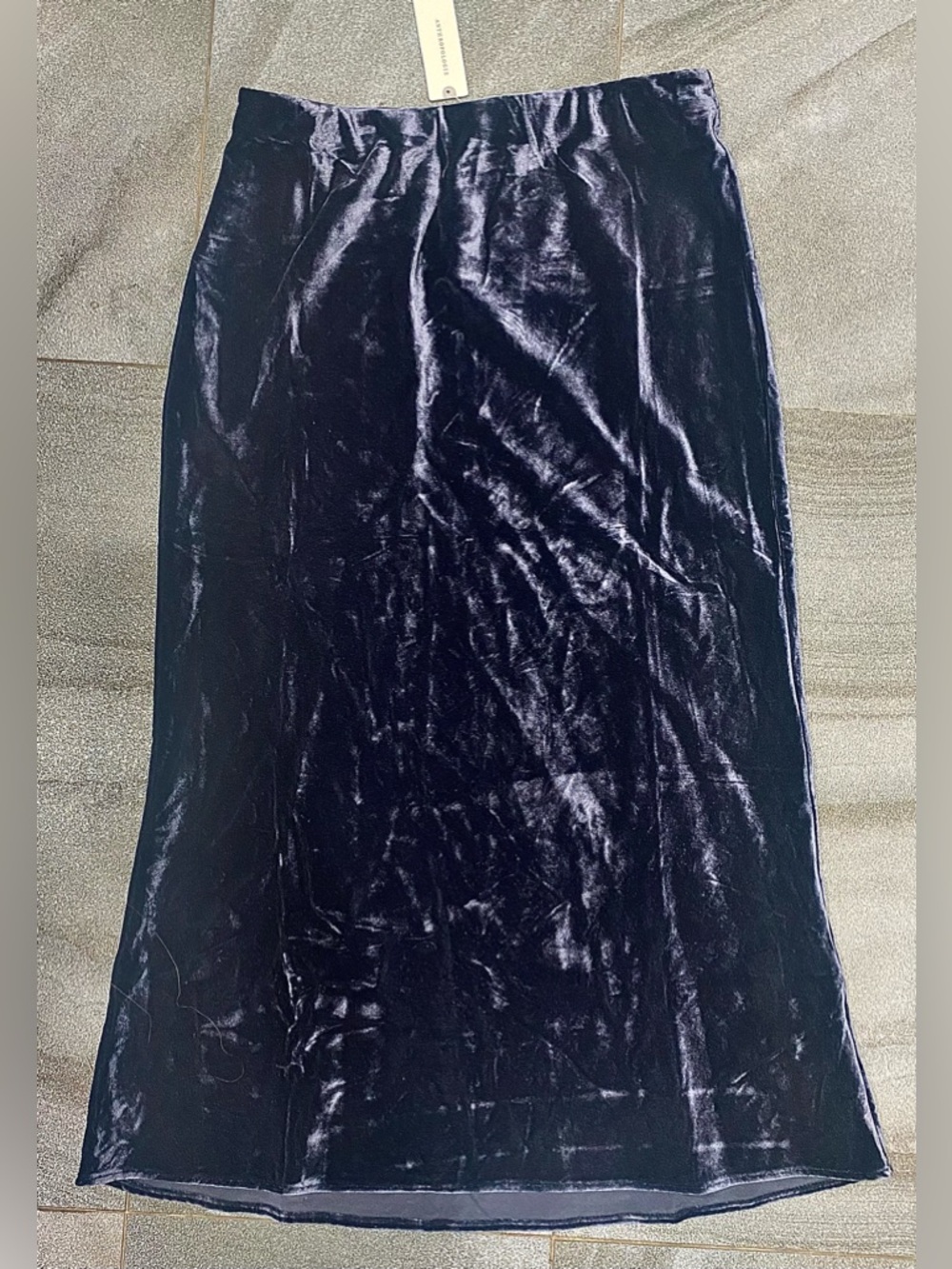 SOLD Anthropologie The Kelly Velvet Midi Skirt Size S NWT